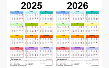 Calendrier Général  FFTT &amp; UFOLEP  2025 / 2026