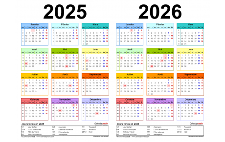 Calendrier Général  FFTT &amp; UFOLEP  2025 / 2026